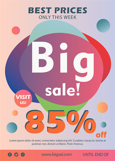 Flyer Big Sale Design branding graphic design logo ui