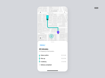 Location tracker - Daily UI 020 daily ui