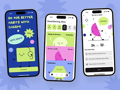 Habit Tracker App app app design app interfaces best app design best ui design home screen mobile mobile app design mobile app ui mobile ui mobile ui design mobile ux modern app ui modern ui navbar ui ui design ui ux design ux