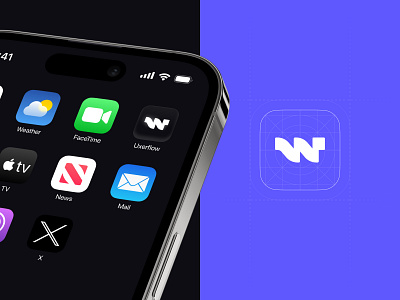 Uxerflow: New Branding & Logo app app icon bold brand identity branding branding identity design graphic design logo logo design ui ux uxerflow visual identity