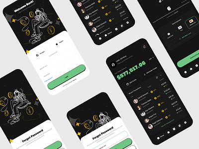 Crypto Transfer Mobile App alif app crypto crypto transfer mobile app finance font home login mobile mockup modern money saving ssignup transfer ui ui ux design ux web website