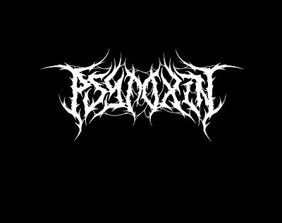 Psytoxin Logo black metal black metal logo branding death metal death metal logo design graphic design illustration logo ui