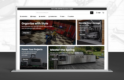 My Garage Supplies development ecommerce graphic design