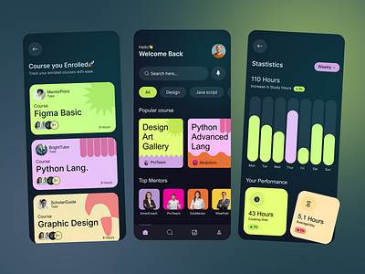 Education Mobile App app branding daily ui ui ui design uiinspiration uiux ux