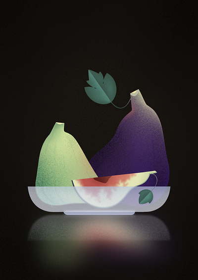 Figs 2d fruits illustration procreate