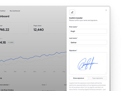 Confirm transfer — Untitled UI 2fa product design settings signature slideout menu ui design ui kit user interface