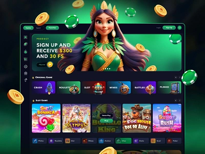 Casino & Betting Website Design: A Green Journey to Luck and Win casino casino style design figma design gambling game design gamedev gamedevelopment art gaming green green casino greenaesthetics lime agency slot ui uiux webdevelopment