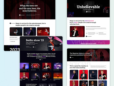 Magico - Magicians and Artists WordPress Theme web template