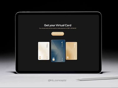 Virtual Card Prototype for Rhenpay Website animation card cards euro finctechdesigner fintech fintechwebsite gbp money productdesign productdesigner prototype uidesigner uiux usd virtualcard website