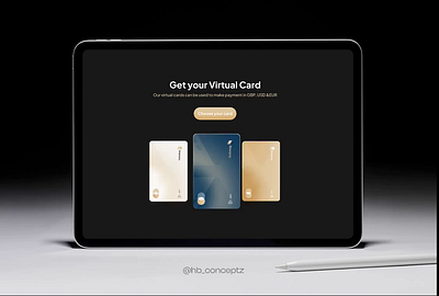 Virtual Card Prototype for Rhenpay Website animation card cards euro finctechdesigner fintech fintechwebsite gbp money productdesign productdesigner prototype uidesigner uiux usd virtualcard website