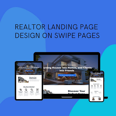 Realtor Landing Page Design graphic design landing page real estate website realtor landing page realtor website website