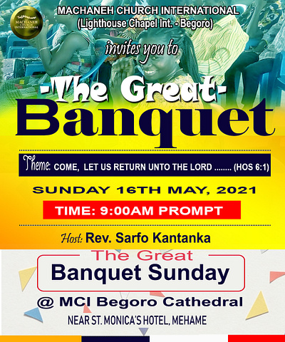 Banquet graphic design ui