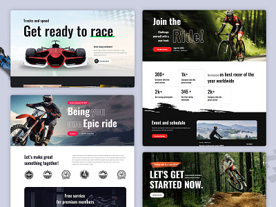 Raccer - Bike and Motor Race Sports HTML Template sports website themes templates