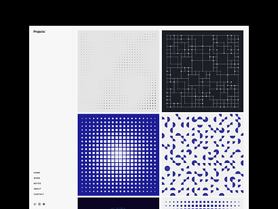 Projects - Webflow Design Portfolio Template art portfolio design portfolio generative art illustration minimalist portfolio web design web portfolio webflow portfolio