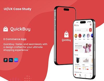 Quickbuy E -Commerce Mobile App e commerce app ecommerce figma graphic design mobile app ui