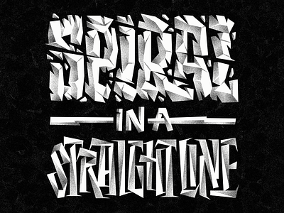 SPIRAL IN A STRAIGHT LINE customtype design lettering letters type typography