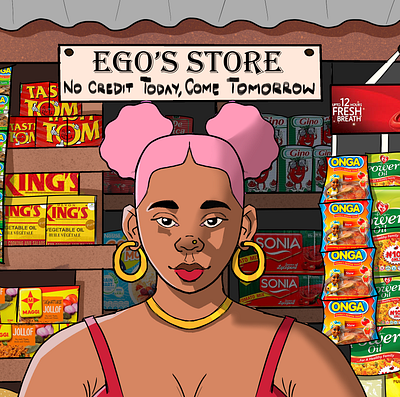 Grocery Store Owner animation illustration