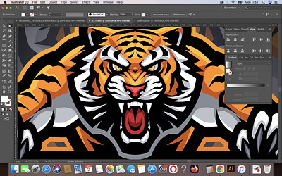 Wildness Tiger Esport Mascot Logo Design cheetah lion lion logo logo games mascot panther tiger tiger logo