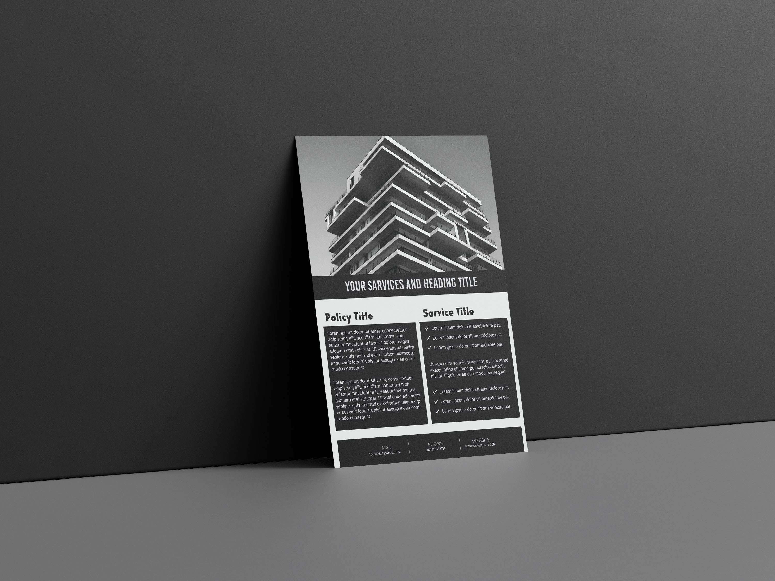 Corporate flyer template design - for your business app branding design graphic design typography ui ux