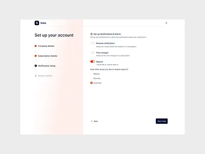 Set up your account createaccount saas setupaccount signup subscription