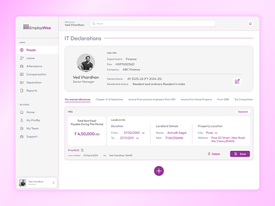 Simplify Your Tax Declarations with a User-Centric Design branding clean design concept design dashboard minimalistic design saas ui ux design web design