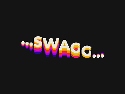 Swagg aftereffects animation branding design graphic design logo motion graphics textanimation typo typographanimation