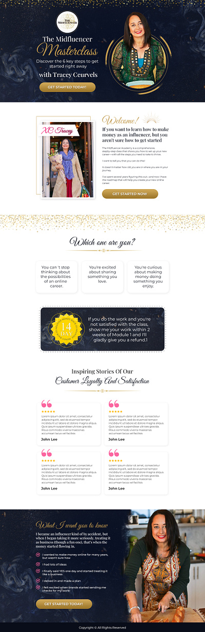 Midfluencer Landing Page Design branding graphic design landing page