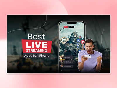 Live Streaming Vibes – Blog Feature Image Design app promotion