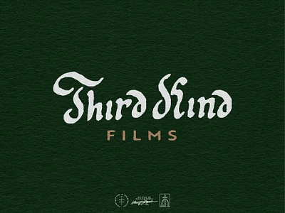 Third Kind Films Logotype brand design brand identity branding branding design font hand drawn hand lettering handlettering identity design lettering logo logo design logotype type typeface typographic typography vintage visual identity wordmark