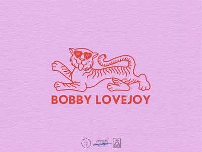 Bobby Lovejoy Monochromatic Logo animal brand design brand identity branding branding design cat hand drawn handdrawn identity design logo logo design mascot minimal retro simple tiger type typeface vintage visual identity