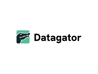 Datagator Logo alligator brand browser crocodile data identity logo mark privacy symbol