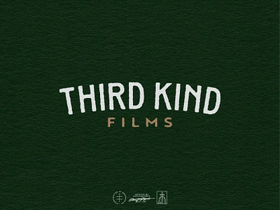 Third Kind Films Alternative Wordmark brand design brand identity branding branding design classic clean font hand drawn hand lettering identity design lettering logo logo design minimal simple type typeface typography vintage visual identity