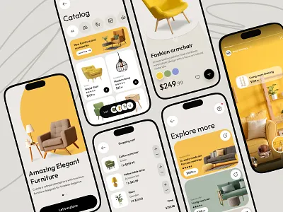 Home Interior Shopping App Concept app application architecture company decor design furniture furniture app home interior interior design mobile mobile app mobile application modern ui ux