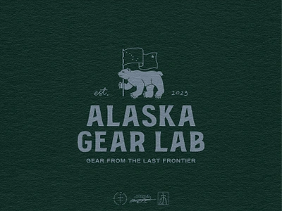 Alaska Gear Lab Brand Design animal bear brand design brand identity branding branding design font hand drawn identity design illustration illustrator logo logo design mascot type typeface typographic typography vintage visual identity