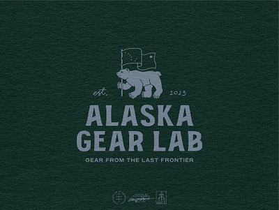 Alaska Gear Lab Brand Design animal bear brand design brand identity branding branding design font hand drawn identity design illustration illustrator logo logo design mascot type typeface typographic typography vintage visual identity