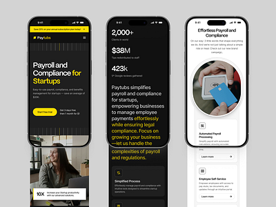 Paytubs - Payroll Saas Mobile Responsive automation business digital finance flexibility innovation management mobile payments payroll payroll management productivity responsive saas software solutions tech tools uiux userinterface