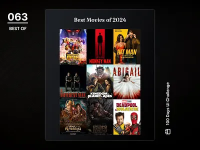 DAY-063 BEST OF 100 days ui 100days 100daysofui best of best of 2024 daily ui challenge design figma ui ui design user interface ux design