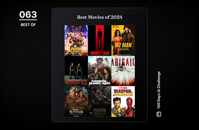 DAY-063 BEST OF 100 days ui 100days 100daysofui best of best of 2024 daily ui challenge design figma ui ui design user interface ux design
