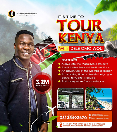 Kenyan Tour Flyer Design adobe photoshop brand design brand guidelines brand identity brand identity design brand identity designer branding creative flyer flyer design flyer design ideas flyer designer graphic design graphic designer illustration tour flyer tour flyer designs ui