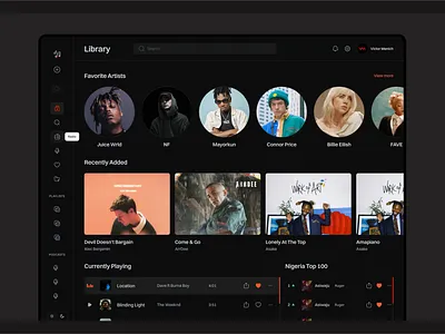 AltoPlay - Web App Music Player dashboard design figma music music app music player product design ui uiux web app