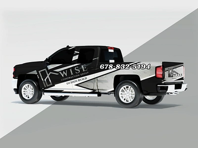 Wise Construction Truck Wrap Design | Vehicle Wrap adobe illustrator branding car car branding car design car wrap decal design inspiration ford graphic design sticker trending design truck van vehicle vehicle graphics vehicle wrap vinyl wrap design wrapping