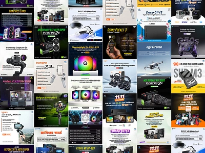 Pc Component Social Media banner Design eye catching facebook ads facebook banne facebook post graphic design instagram ads instagram banner instagram post product design social media ads social media banner social media post typography