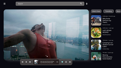 Video Player ui videoplayer webdesign