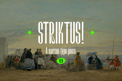 Striktus - Narrow Typeface compressed condensed display experimental font grotesk narrow sans serif serif striktus narrow typeface type typeface