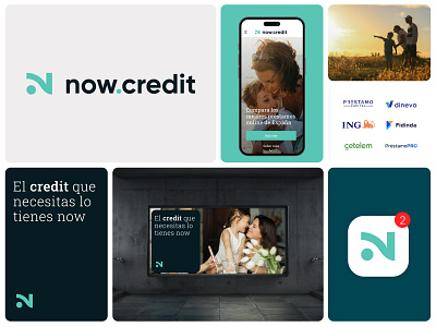 now.credit Branding app billboard blue board branding credit design finance fintech graphic design logo n now product turquesa ui ux website