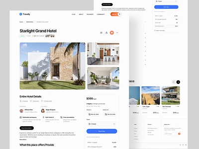 Travel Agency Website UI Design branding hotel booking landing page property website real estate tourism travel travel agency travel agent travel tour trip planner web web design website design