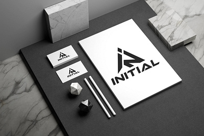 INITIAL 3d branding creative logo design fashion logo graphic design illustration logo minimalist logo modern logo vector