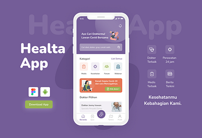 Healta App app design mobile ui ux