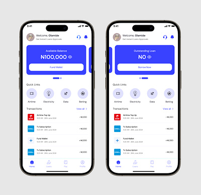 Loan Fintech Application app design fintech mobile app ui uiux ux