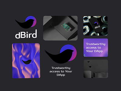 DBird coldwallet baner 3d after effects animation branding coldwallet cryptoapp cryptowallet motion graphics spline ui